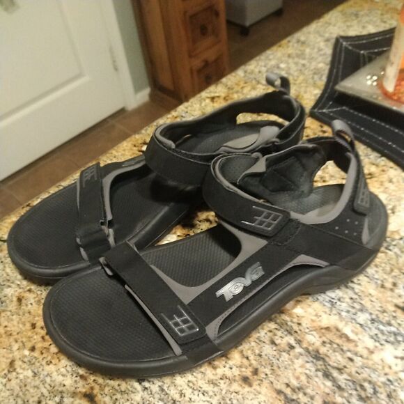 MEN'S TEVA 4289 M MINAM BLACK SPORT EVERYDAY SANDALS $80 US 11 - Picture 2 of 8